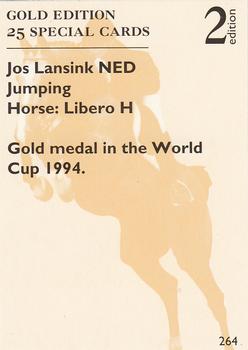 1995 Collect-A-Card Equestrian #264 Jos Lansink / Libero H Back